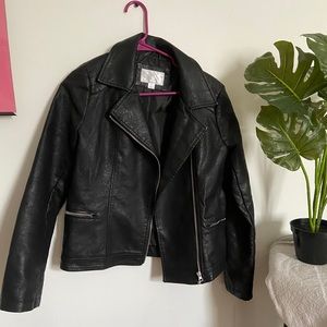 Xhilaration Faux Leather Moto Jacket